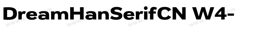DreamHanSerifCN W4字体转换